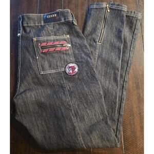 Coogi Women's Denim Jeans with Zipper Pocket and Patch Detail Sz 18W